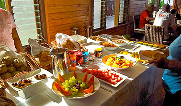 Breakfast Buffet at Aga Reef Resort - Samoa