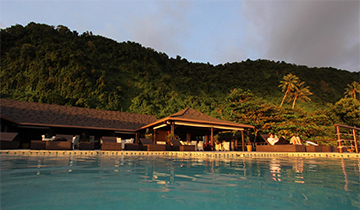 Restaurant at Aga Reef Resort - Samoa